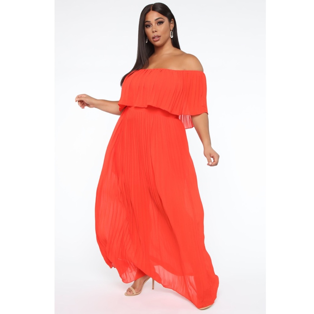 Pleated Maxi Dress